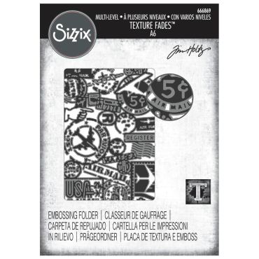 SIZZIX PLIOIR DE GAUFRAGE TEXTURED IMPRESSIONS PAR TIM HOLTZ - VAULT AIRMAI