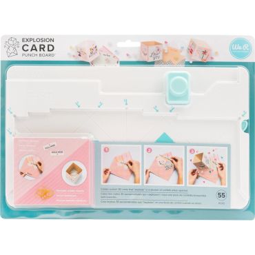 WE R MEMORY KEEPERS EXPLOSION CARD PUNCH BOARD