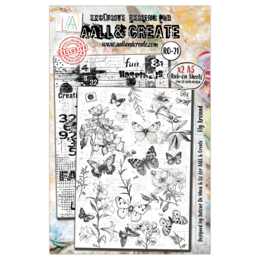 Aall and Create - A5 Rub-Ons - Fly Around #21