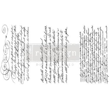 Prima Marketing Re-Design Decor Transfers 6X12 3/Sheets - Secret Letter
