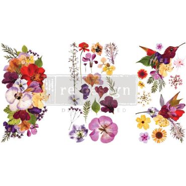 Prima Marketing Re-Design Decor Transfers 6X12 3/Sheets - Organic Flora