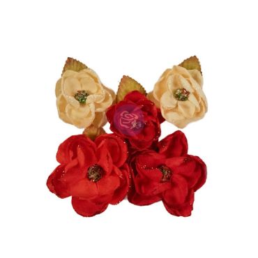 PRIMA MARKETING FLEURS DE PAPIER FROM THE NORTH POLE FESTIVE CAROLS 5/PQT