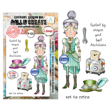 AALL and Create - A7 - Ensemble d'étampes - Steaming Dee #1375