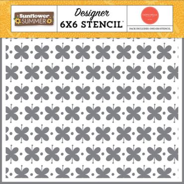 CARTA BELLA SUNFLOWER SUMMER BLOOM AND GROW STENCIL 6X6