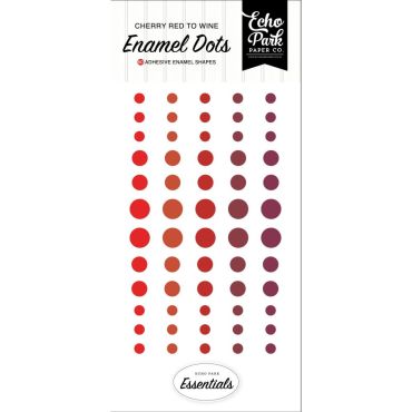 ECHO PARK ENAMEL DOTS ADHESIFS ROUGE