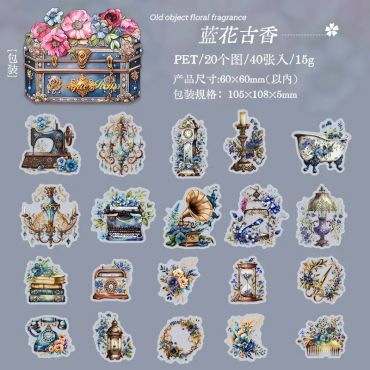 ANTIQUE ITEMS - BLUE FLOWER ANCIENT FRAGRANCE - BLEU
