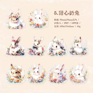 ANIMAL FOREST SERISE - SWEETHEART MILK RABBIT