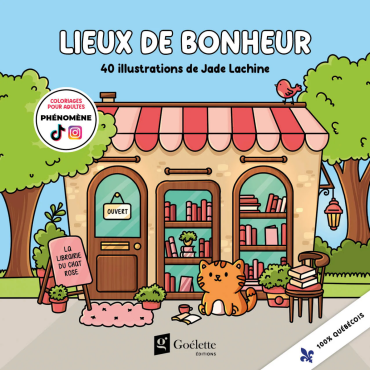 Coloriage Lieux De Bonheur - 40 illustrations de Jade Lachine