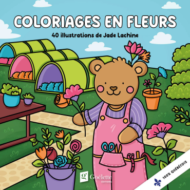 Coloriage en Fleurs - 40 illustrations de Jade Lachine