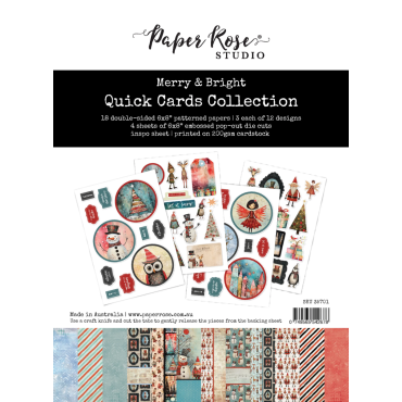 Paper Rose Merry and Bright Ensemble de cartes rapide - 35701