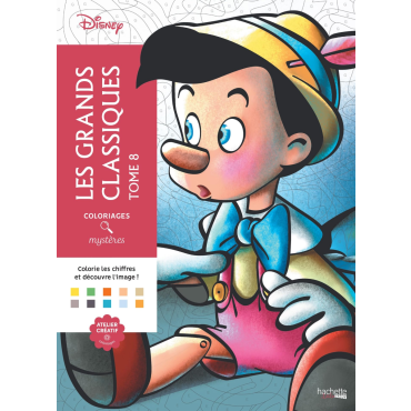 Coloriages mystères Disney - Les Grands classiques Tome 8