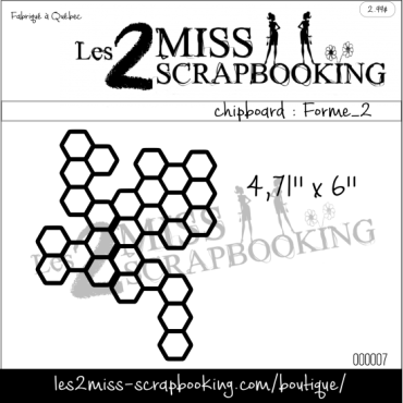 Les 2 Miss Scrapbooking Chipboard : Forme_2