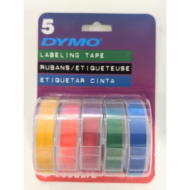 DYMO  RUBANS/ETIQUETEUSE ARC-EN-CIEL PAQUET DE 5
