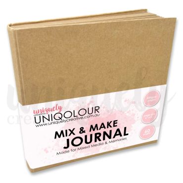UNIQUELY JOURNAL MIX & MAKE UNIQOLOUR 6X6 - KRAFT