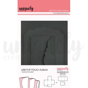 Uniquely 6 x 8 Flip Folio Album - Black