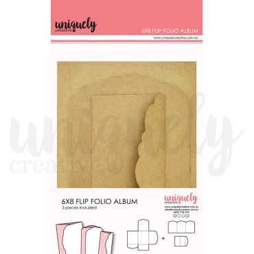 UNIQUELY 6 X 8 FLIP FOLIO ALBUM - KRAFT