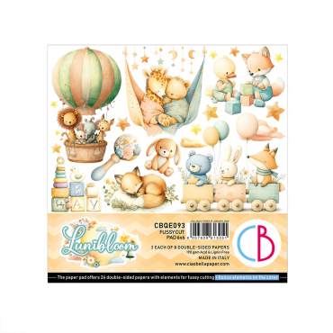 Ciao Bella Lunibloom - Ensemble de Fussy Cut 6"x6" - 24/Pqt