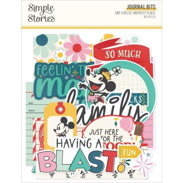 Simple Stoires Journal Bits & Pieces Die Cuts - Say Cheese Happiest Place