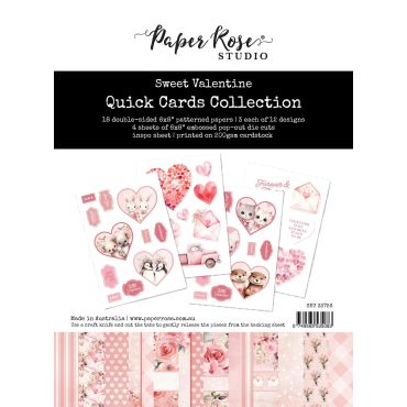 PAPER ROSE KIT DE CARTES RAPIDES SWEET VALENTINE - 33726