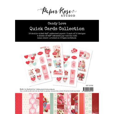 PAPER ROSE KIT DE CARTES RAPIDES CANDY LOVE - 33738