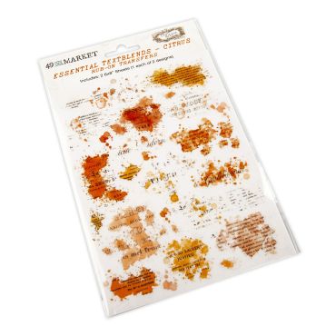 49 & MARKET ESSENTIAL TEXTBLENDS CITRUS 6X8 RUB-ON