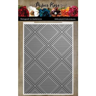 PAPER ROSE STRIPED DIAMOND 3D PLIOIR DE GAUFRAGE - 21474