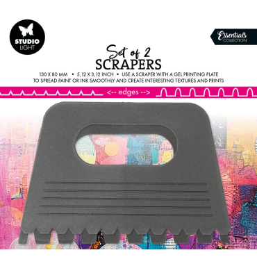 SL Ensemble de Grattoirs #2, lot de 2 outils, 160 x 150 x 4 mm, 2 pièces 