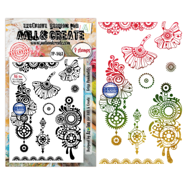 AALL and Create - A6 - Ensemble d'étampes - Frise Pendentifs #1461