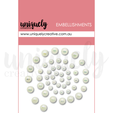 UNIQUELY perles et strass autocollant - Chantilly Pearls