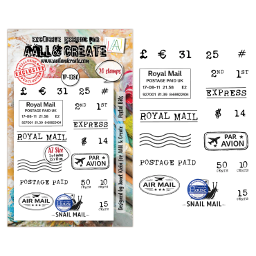 AALL and Create - A7 Stamp Sets - Postal Bits #1380