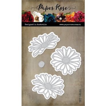 PAPER ROSE DAISY FLOWERS MATRICE DE COUPE