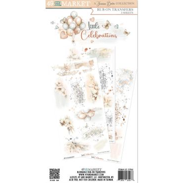 49 and Market - Little Celebrations Rub-On Transfer Set 6X12