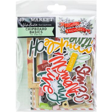 49 AND MARKET MISTLETOE AND MEMORIES CHIPBOARD BASICS