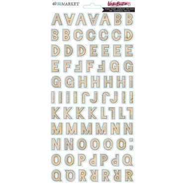 49 AND MARKET AUTOCOLLANTS CARDSTOCK, PAPER TRAIL ALPHABET