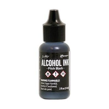RANGER TIM HOLTZ PITCH BLACK ALCOHOL INK 0.5 OZ