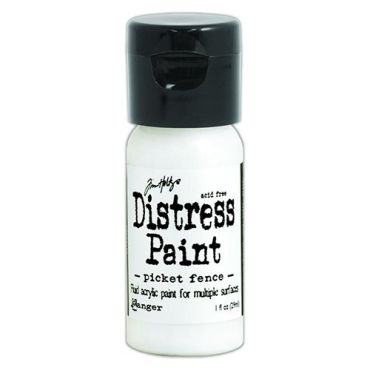 DISTRESS PAINT PICKET FENCE