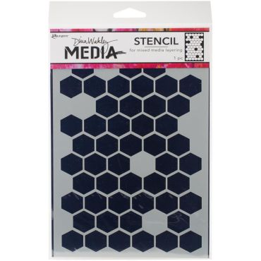 DINA WAKLEY HONEYCOMB 9X6 STENCIL