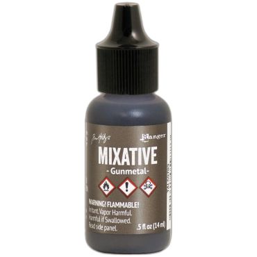 RANGER TIM HOLTZ ALCOHOL INK GUNMETAL METALLIC MIXATIVES 0.5 OZ