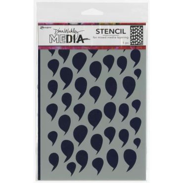 DINA WAKLEY DOLLOPS 6X9 STENCIL