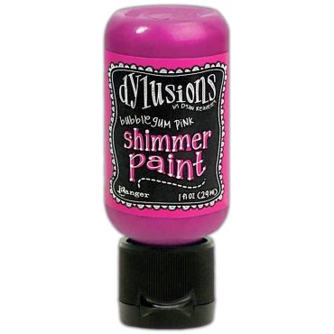 DYLUSIONS ACRYLIC PAINT SHIMMER PAINT BUBBLE GUM PINK 29 ML