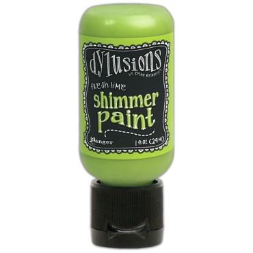 DYLUSIONS ACRYLIC PAINT SHIMMER PAINT FRESH LIME 29 ML