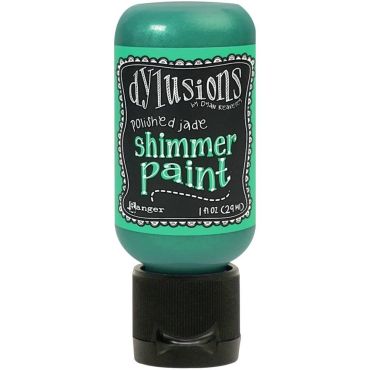 DYLUSIONS ACRYLIC PAINT SHIMMER PAINT POLISHED JADE 29 ML