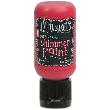 DYLUSIONS ACRYLIC PAINT SHIMMER PAINT POSTBOX RED 29 ML