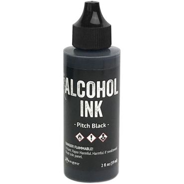 RANGER ALCOHOL INK 2 OZ PITCH BLACK