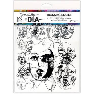 DINA WAKLEY ABSTRACT PORTRAITS SET 1 TRANSPARENCIES