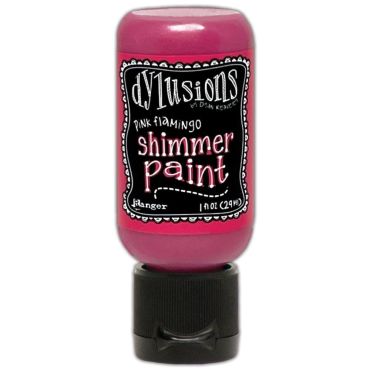 DYLUSIONS ACRYLIC PAINT SHIMMER PAINT PINK FLAMINGO 29 ML