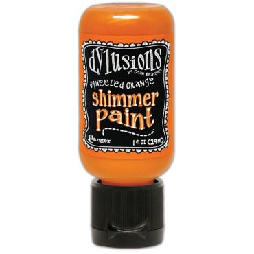 DYLUSIONS ACRYLIC PAINT SHIMMER PAINT SQUEEZED ORANGE 29 ML