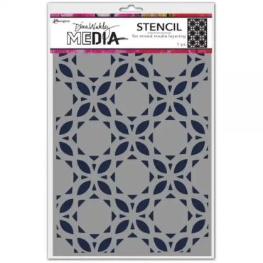 DINA WAKLEY CURLY TILES 6X8 STENCIL