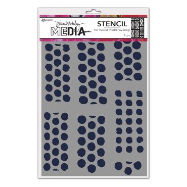 DINA WAKLEY MEDIA STENCILS 9X6 DOTTED TAPE