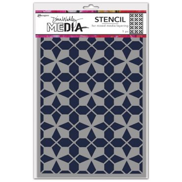 DINA WAKLEY MEDIA STENCILS 9X6, TILE FLOOR
